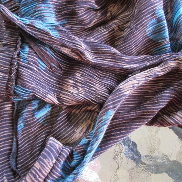 Ladies Brown Print Skirt Size 14 - Picture 6 of 6